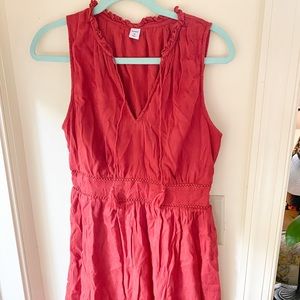 Old Navy- Terracotta High Low Peasant Dress
